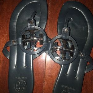 Tory Burch metal logo sandals